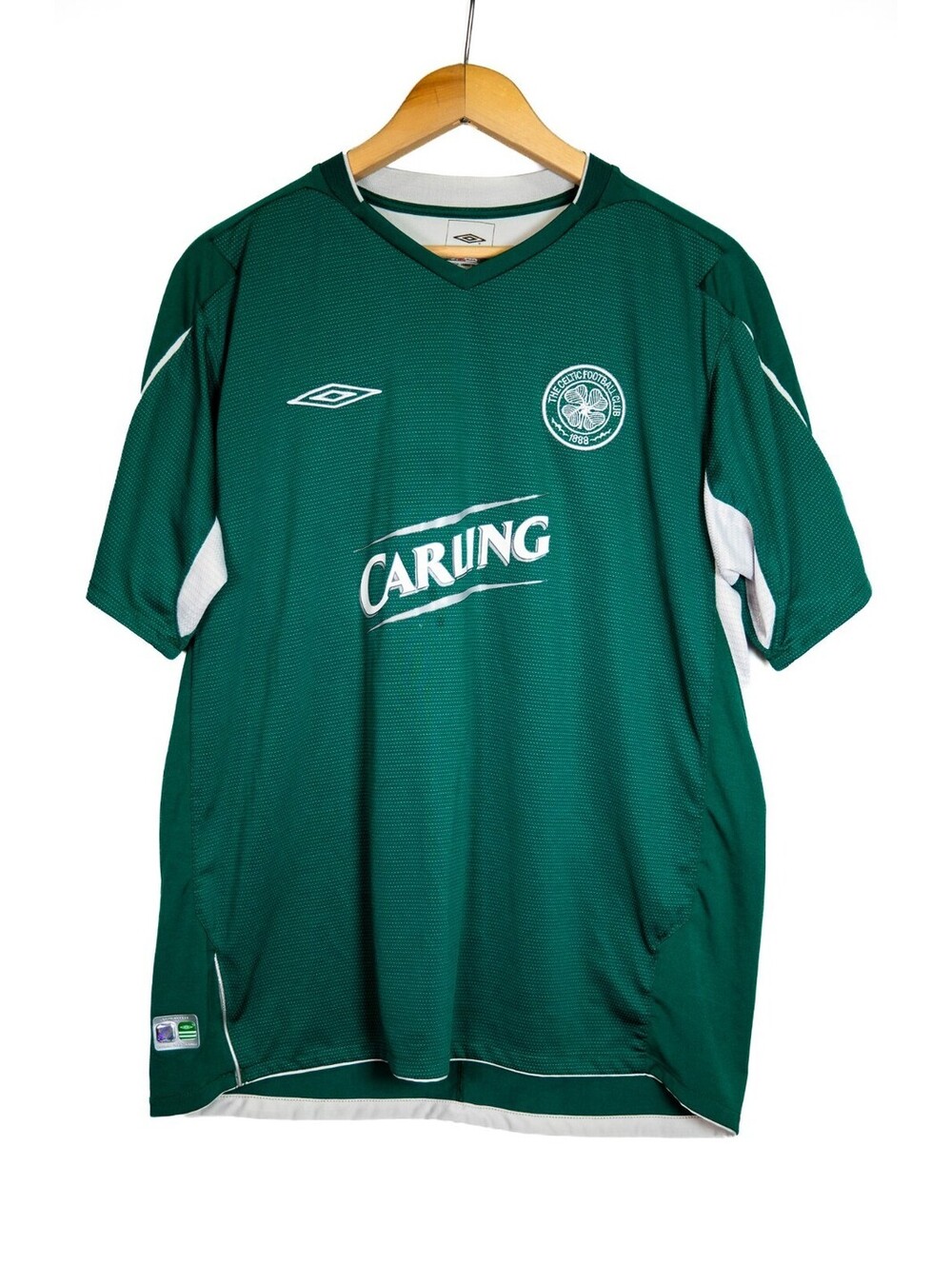 CELTIC 2004 2005 AWAY SHIRT FOOTBALL SOCCER JERSEY MENS UMBRO GREEN Men's XL